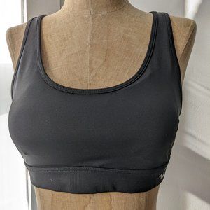 hollister womens small black cross back sports bra